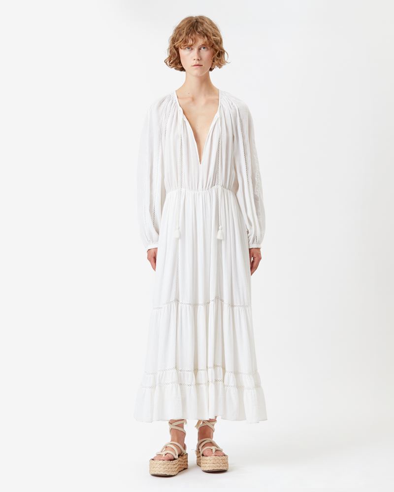 LATIFA COTTON AND LINEN DRESS